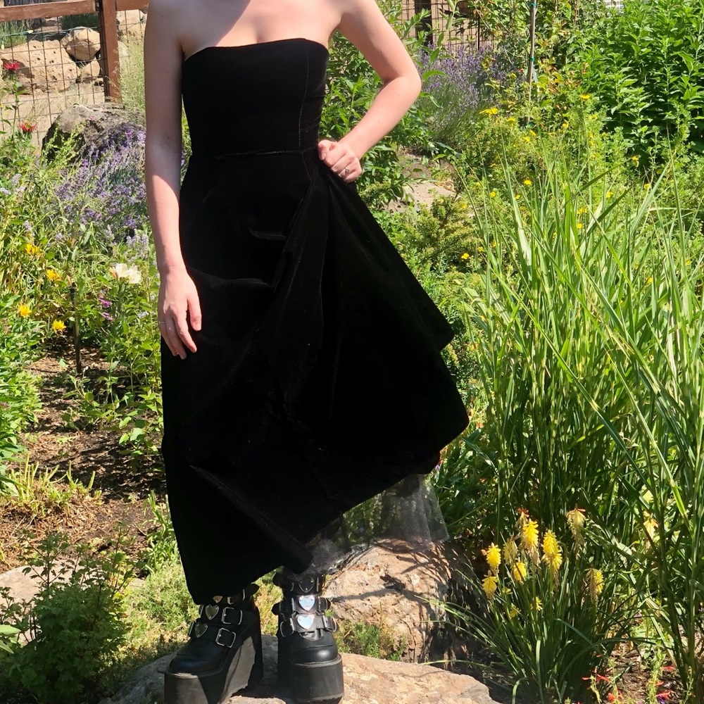gothic velvet ball gown